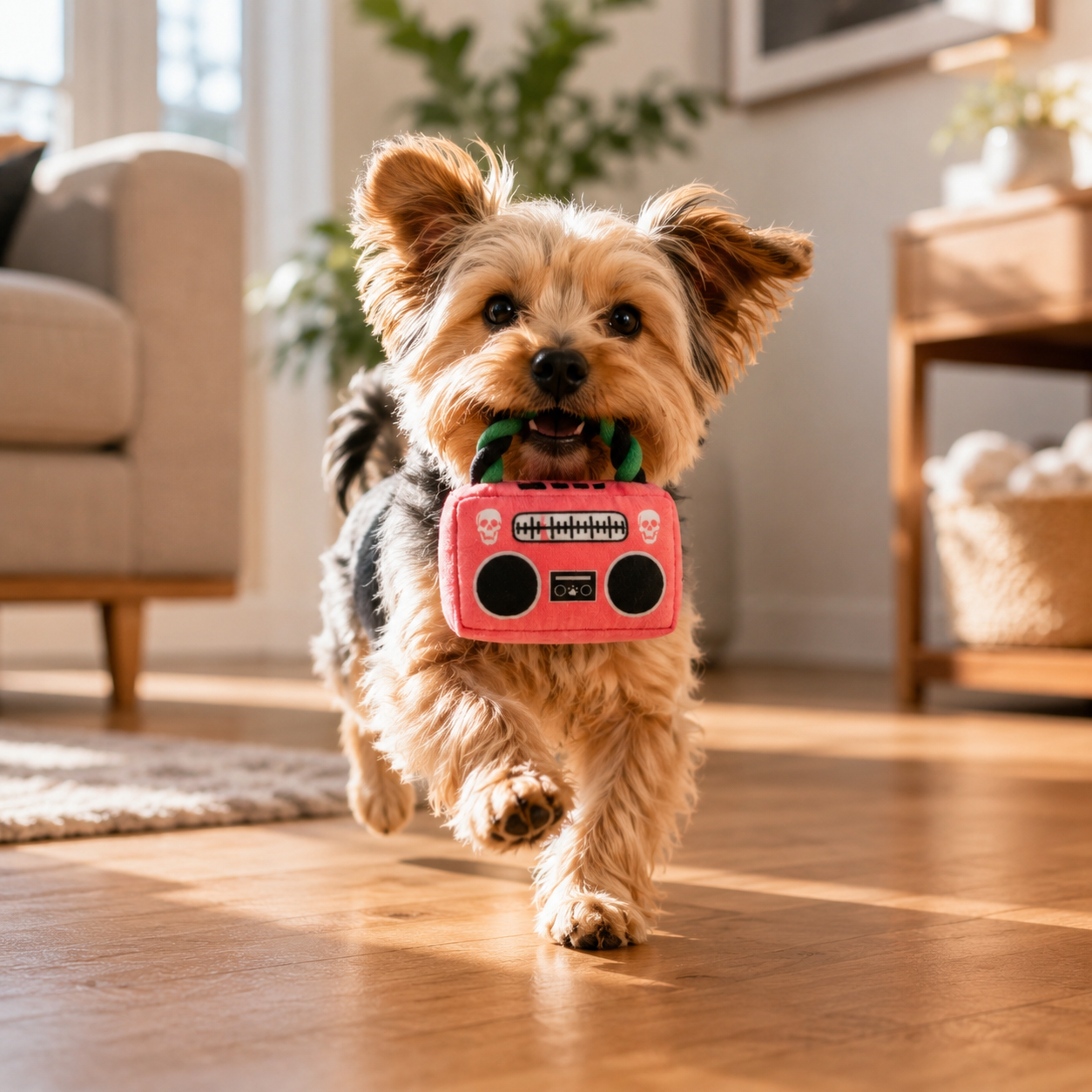 PawTunes the Radio Plush Squeaky Toy