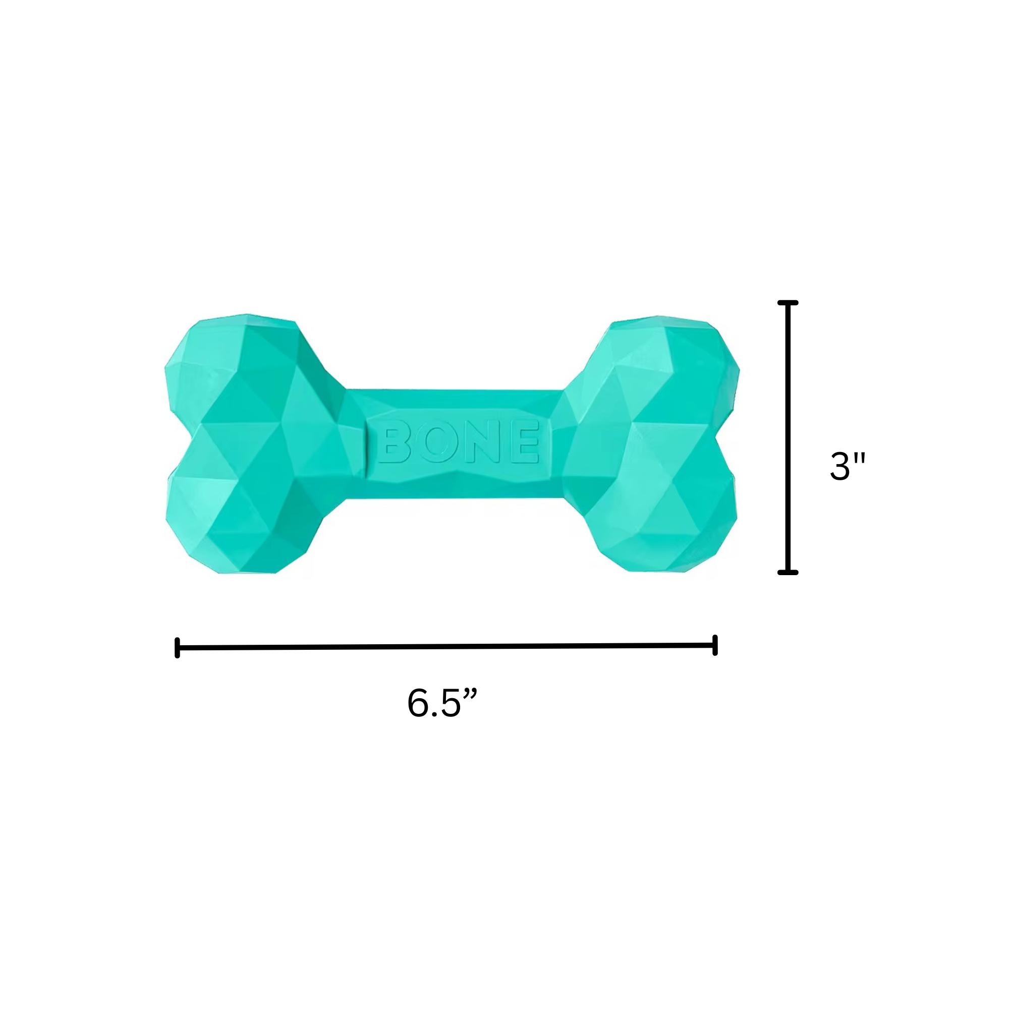 Mint Green Bone Dog Toy | Long-Lasting Chew - Pawlipop