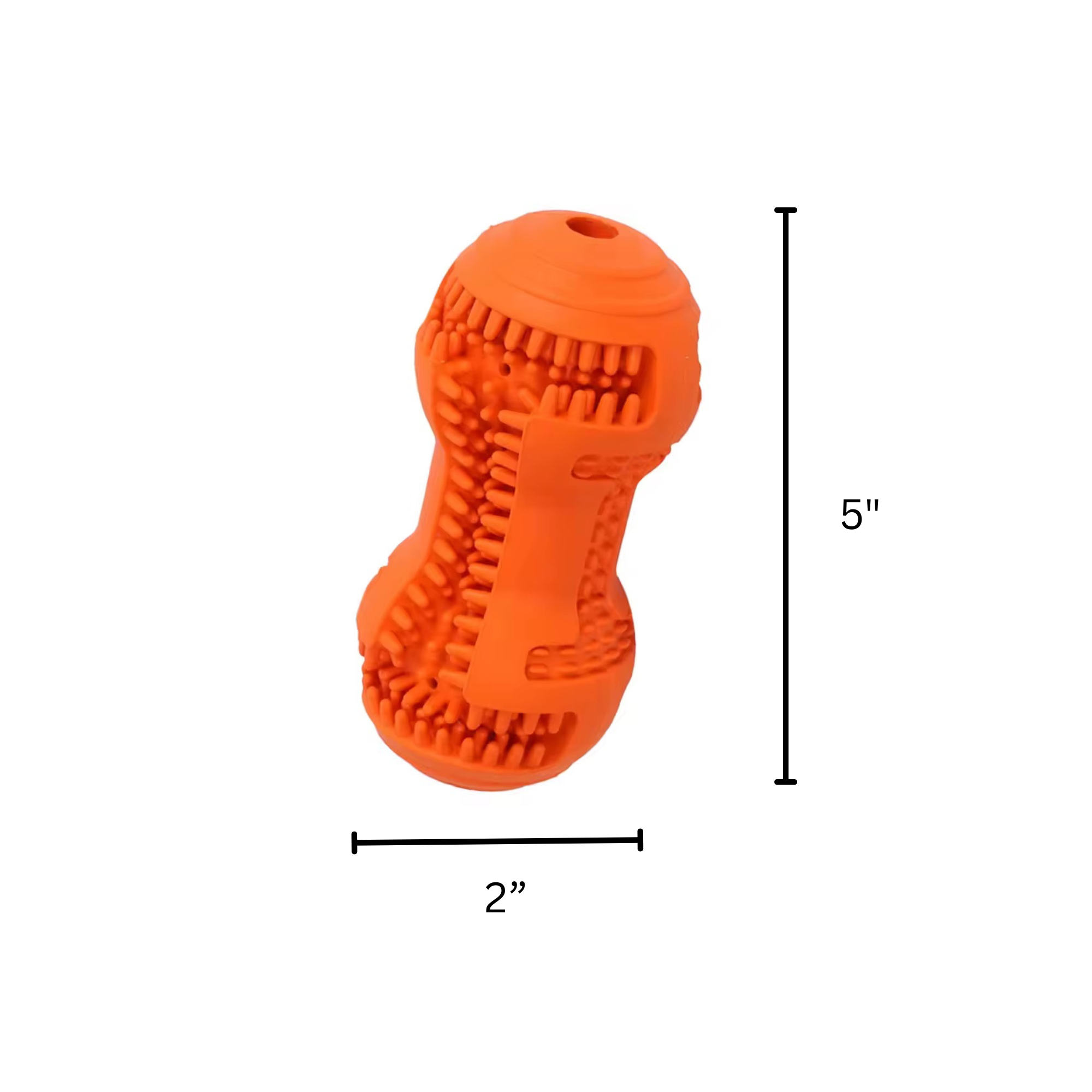Durable Rubber Dumbbell Dog Super Chew Toy | Tough Dental Cleaning Toy - Pawlipop