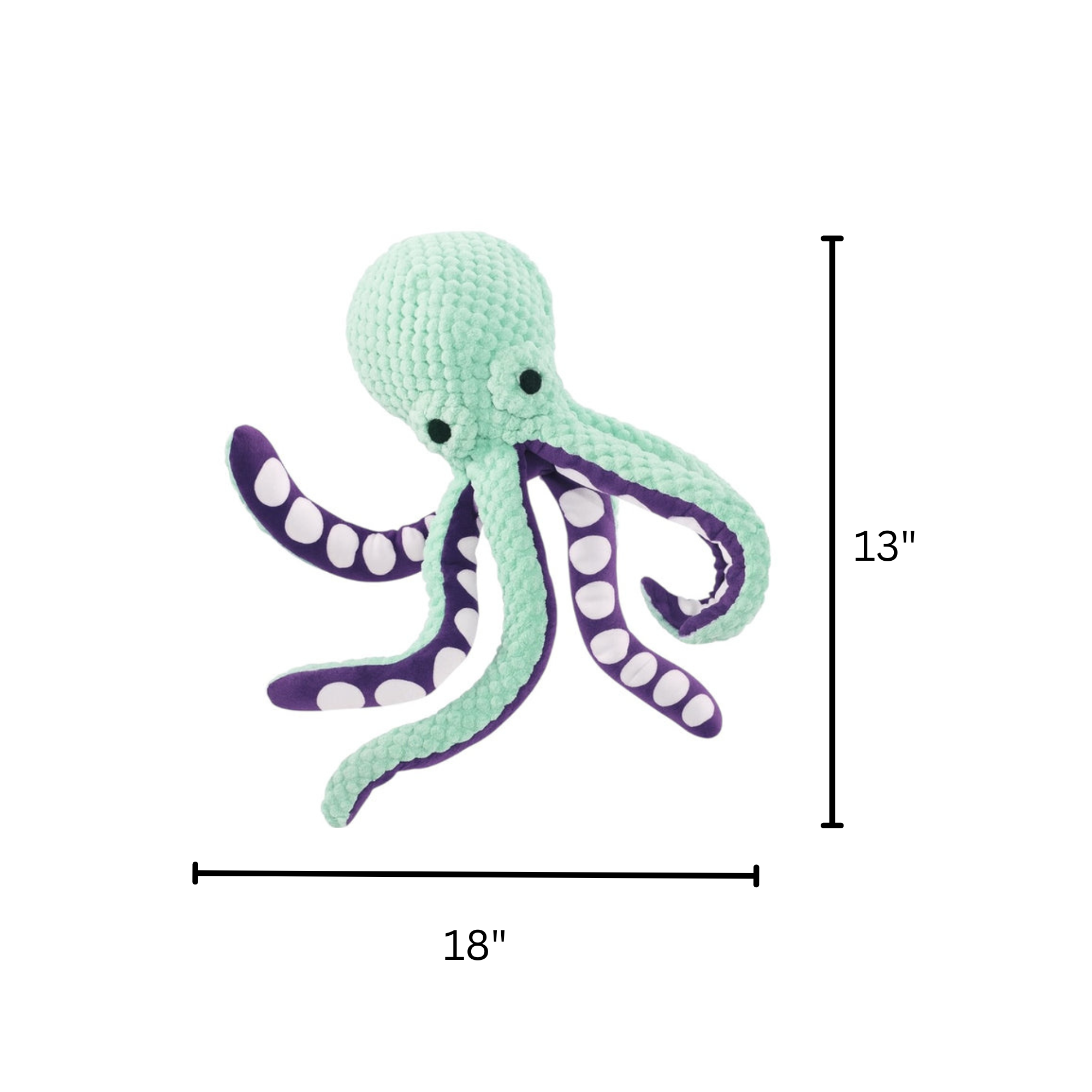Octopus Plush Dog Toy | Squeaky Toy for Interactive Fun - Pawlipop