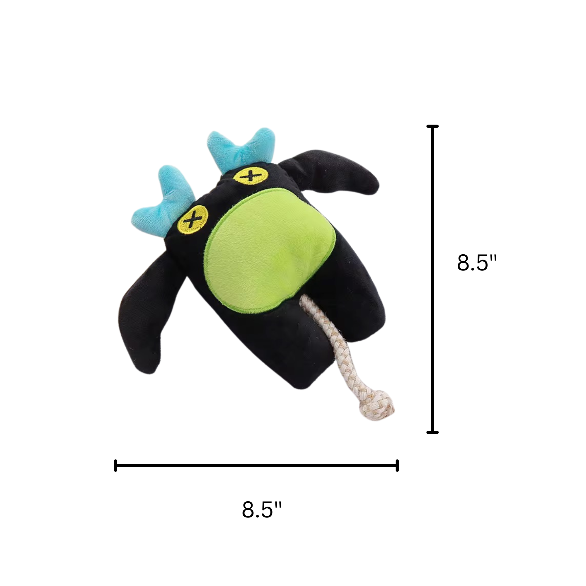 Cute Monster Dog Toy | Plush & Rope Squeaky Toy - Pawlipop