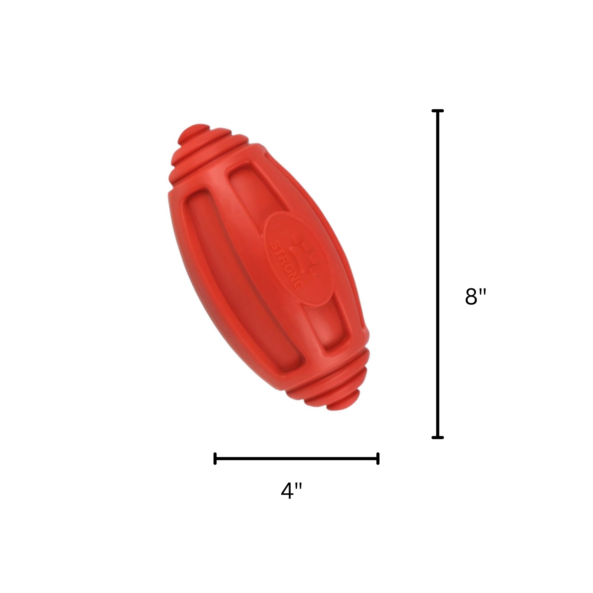 Tough Rubber Football Dog Toy – Durable Chew Toy - Pawlipop