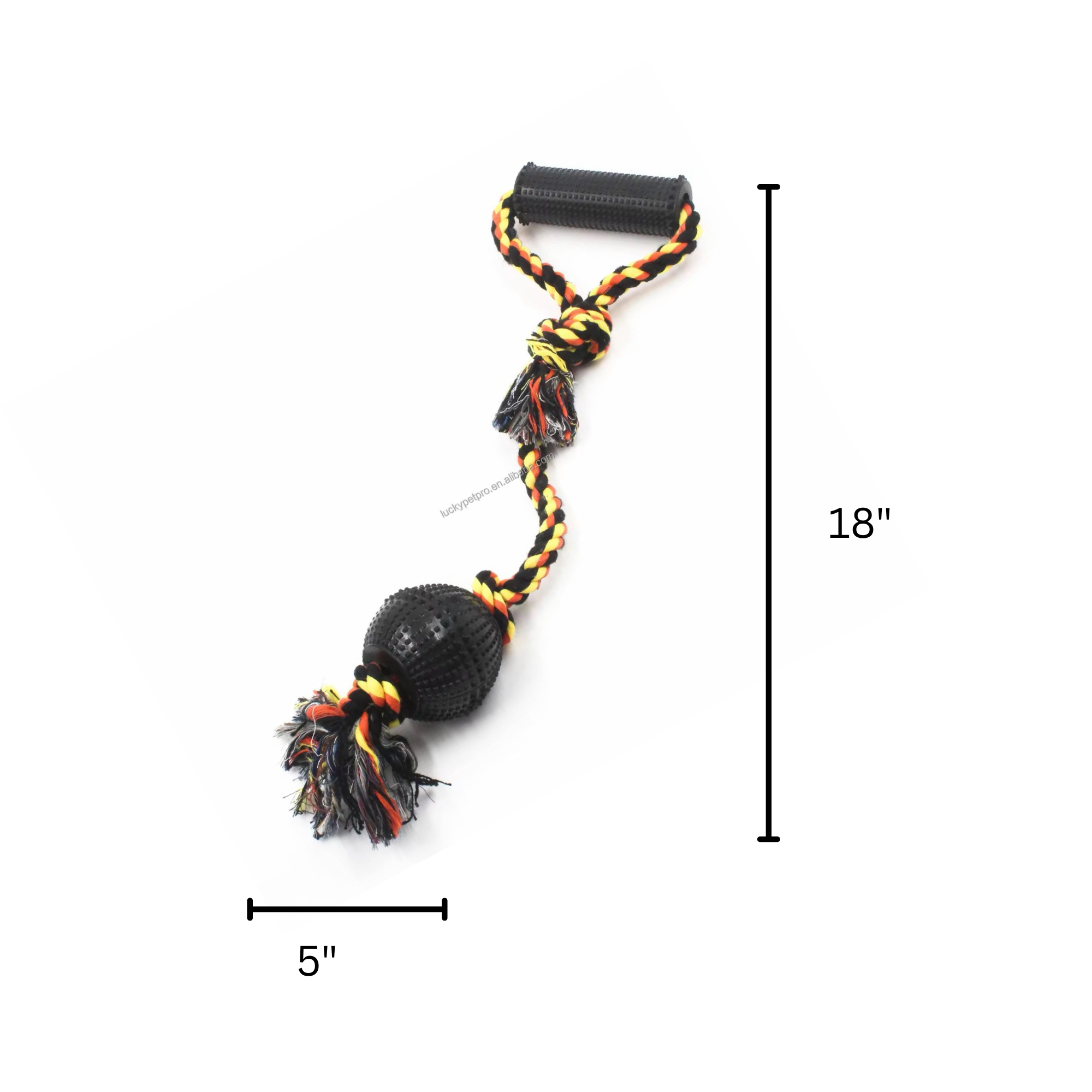 Tough Rope Tug Dog Toy with Handle | Durable Interactive Chew & Fetch Toy - Pawlipop
