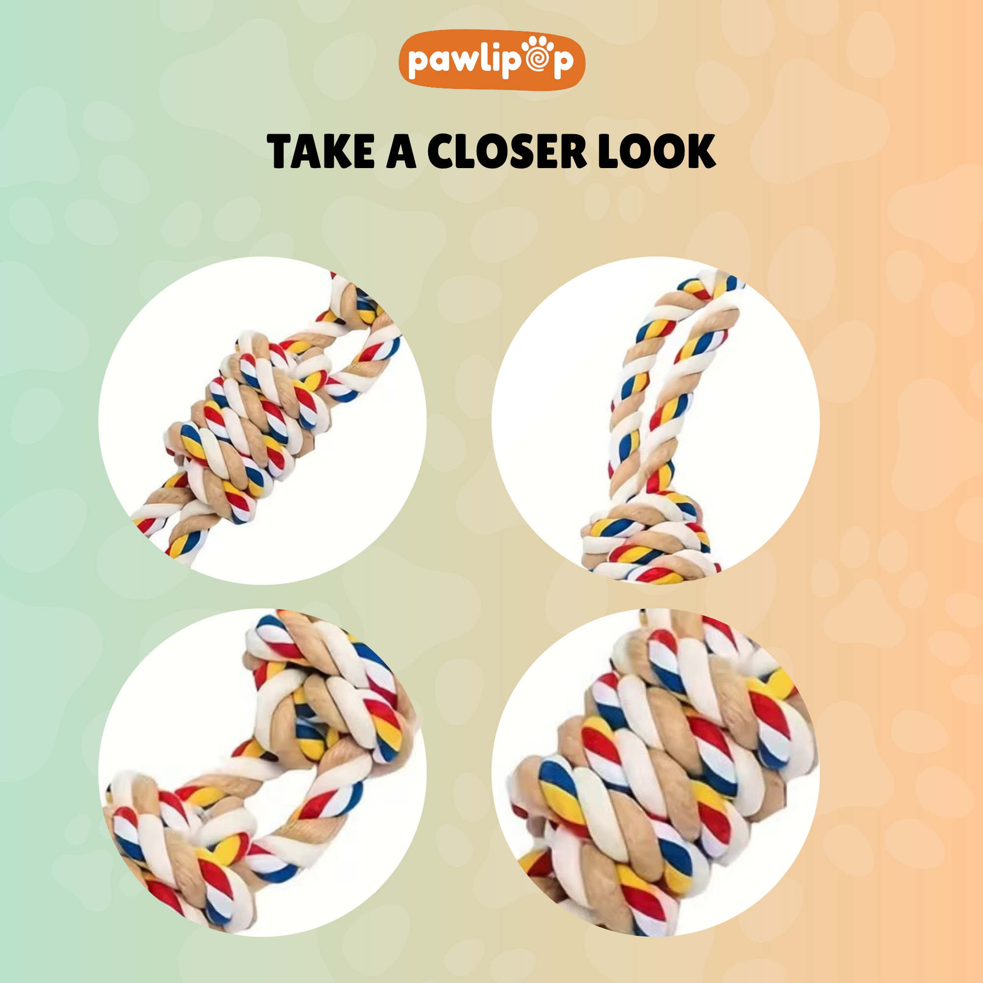 Twisted Chew Rope - Double Knot Rope Tug Toy
