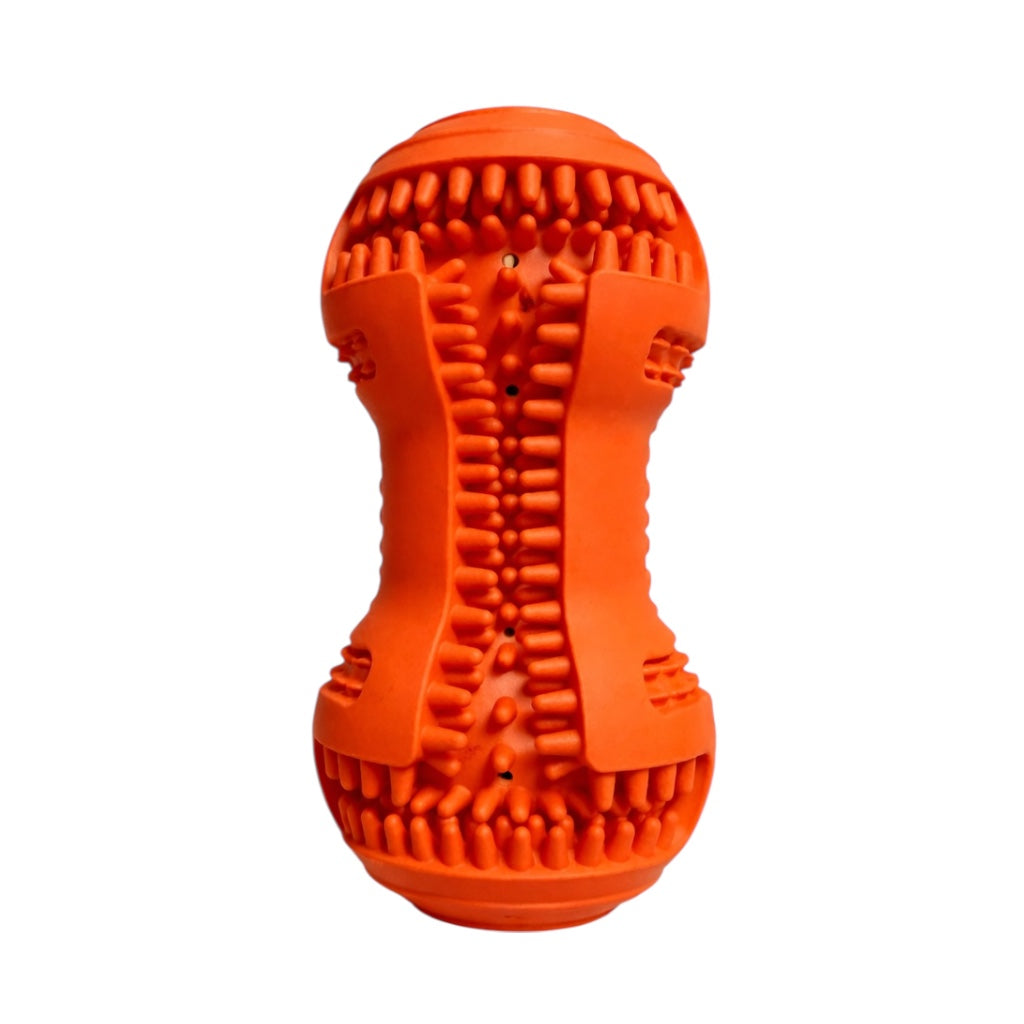 Durable Rubber Dumbbell Dog Super Chew Toy | Tough Dental Cleaning Toy - Pawlipop