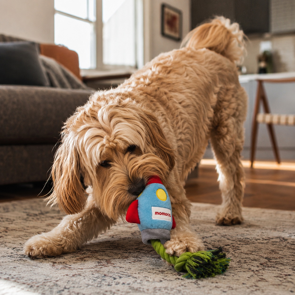 Rocket Plush Rope Toy