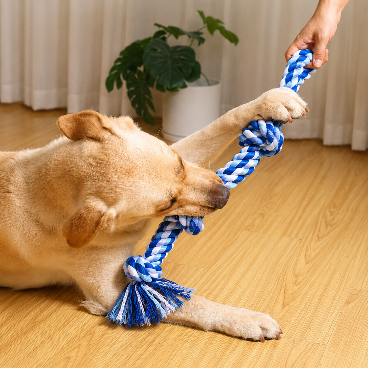 Triple Knot Rope Tug Toy