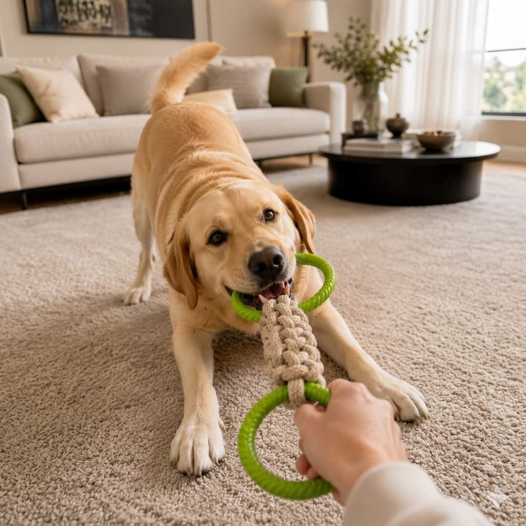 Double Ring Tug Toy