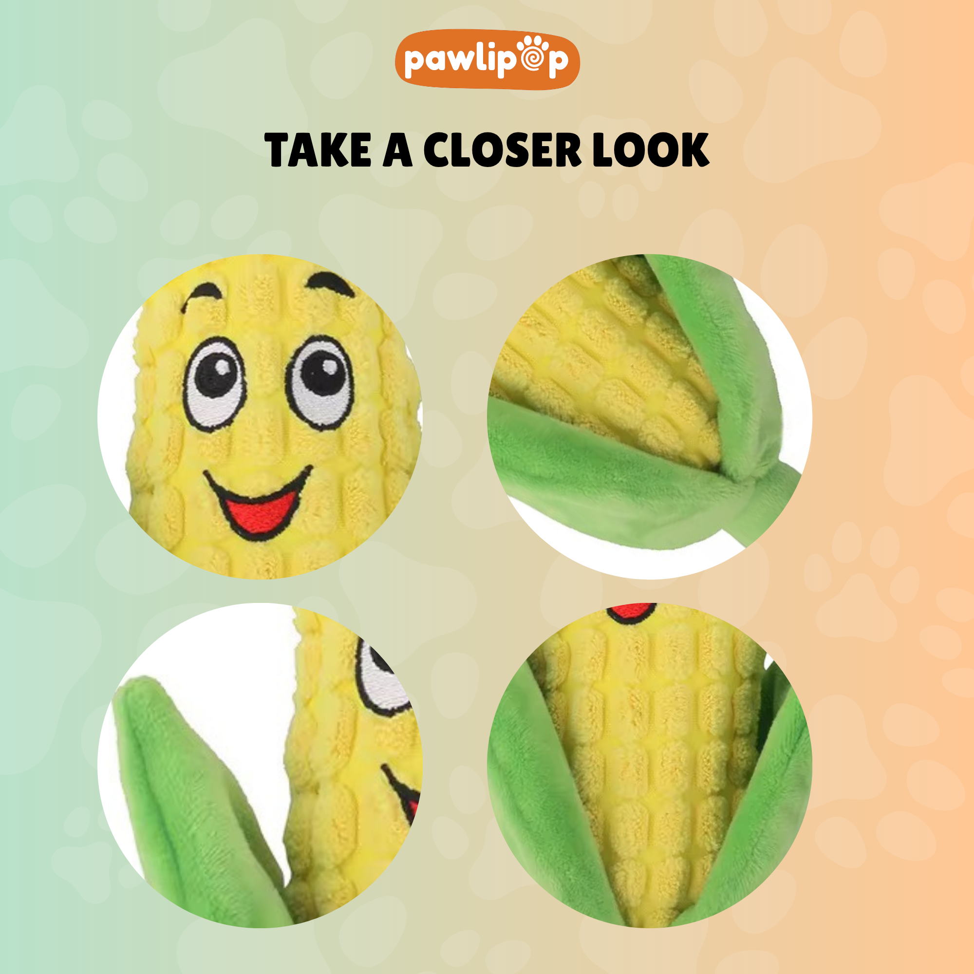Happy Cob, the Corn Plush Squeaky Toy