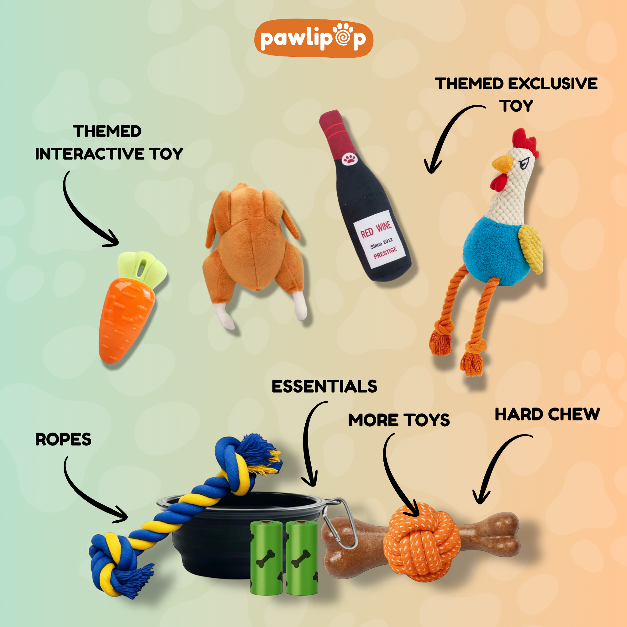 Thanksgiving Dog Toy Box - Pawlipop