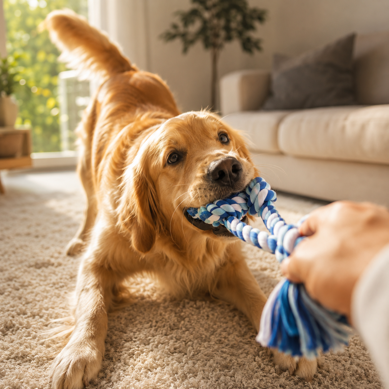 Triple Knot Rope Tug Toy