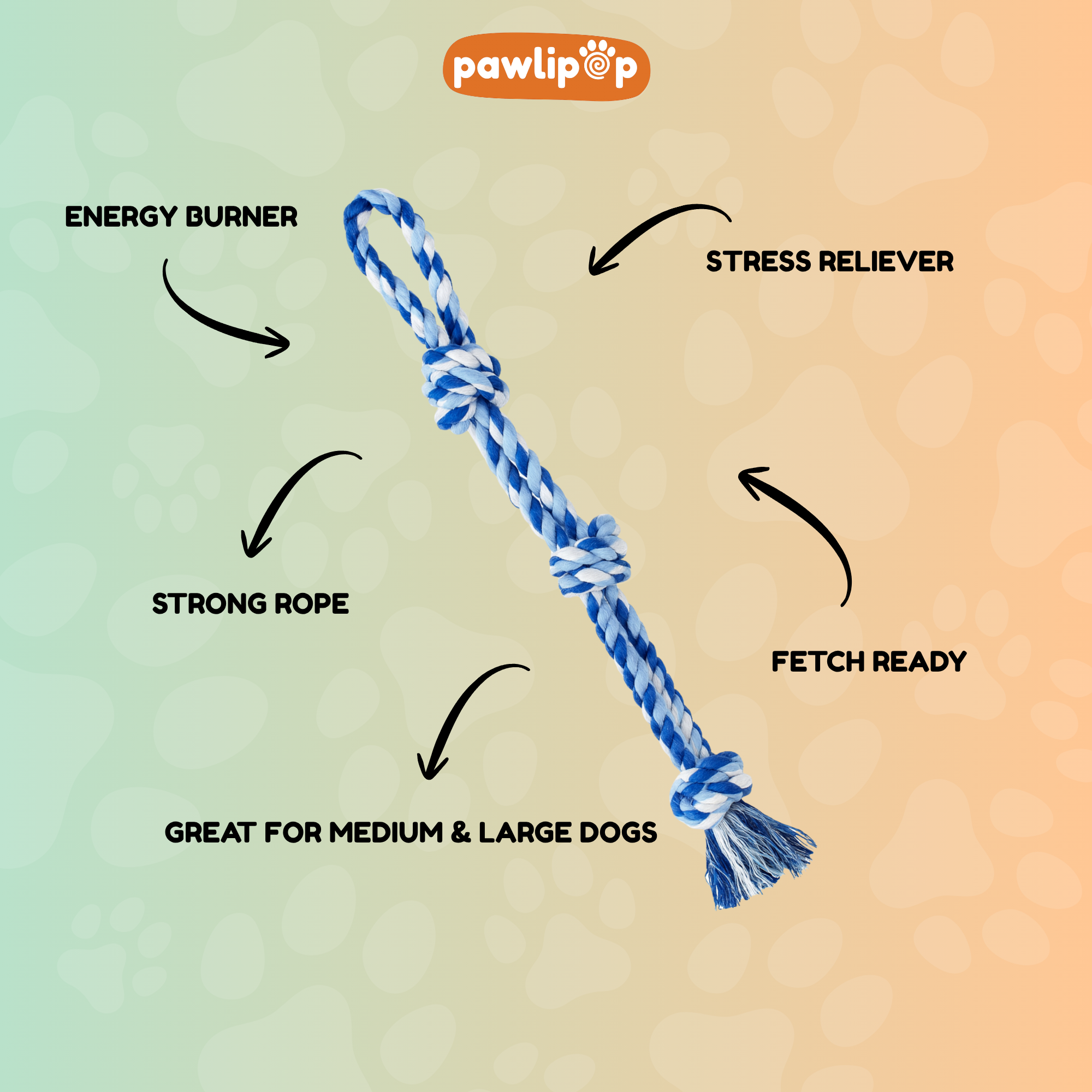 Triple Knot Rope Tug Toy