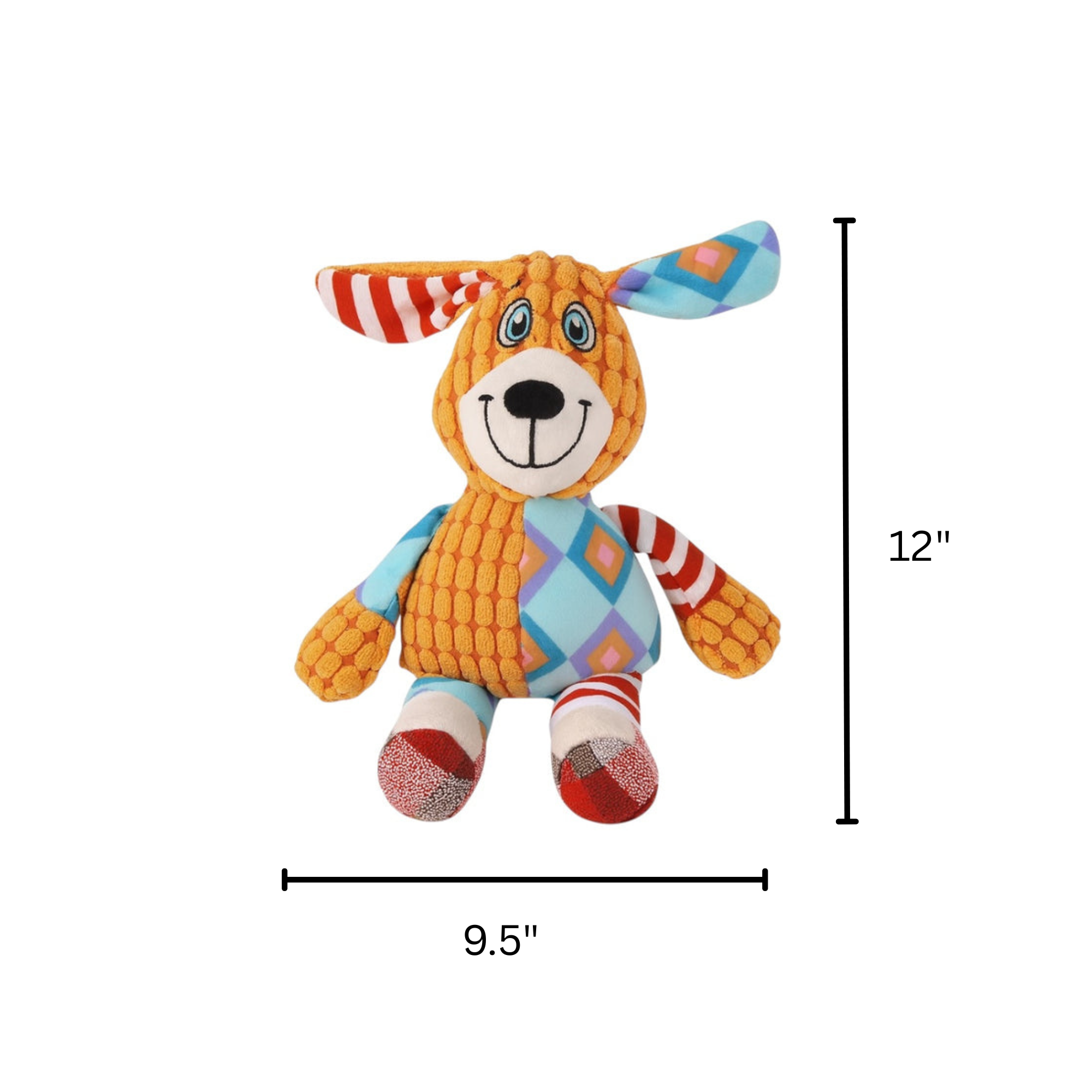 Multi-Texture Plush Dog Toy - Soft Squeaky Toy - Pawlipop