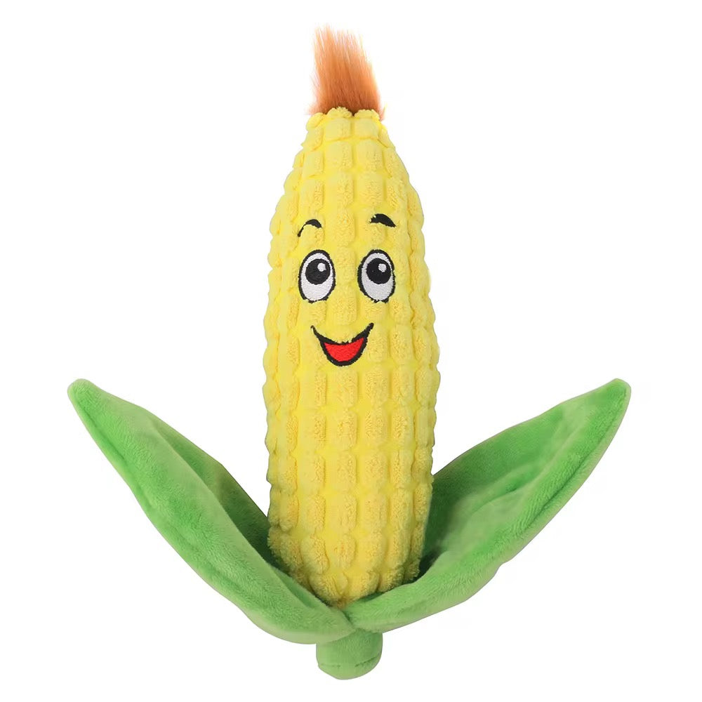 Happy Cob, the Corn Plush Squeaky Toy - Pawlipop