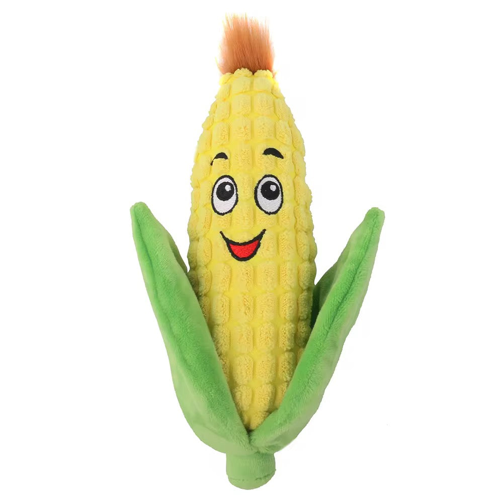 Happy Cob, the Corn Plush Squeaky Toy - Pawlipop