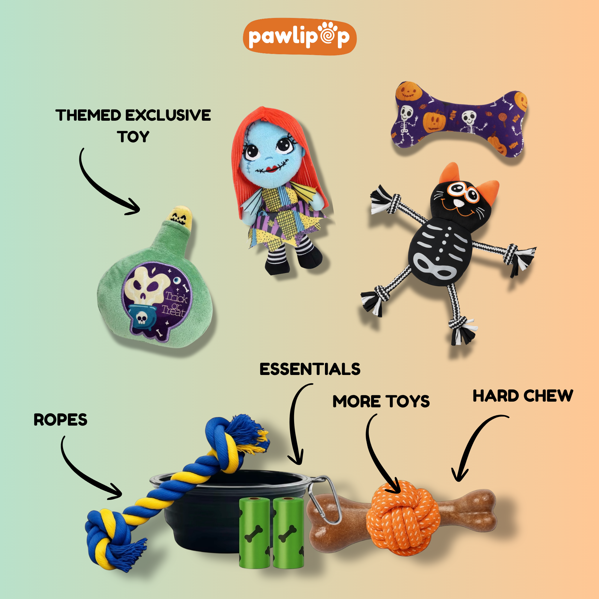 Halloween Dog Toy Box - Pawlipop