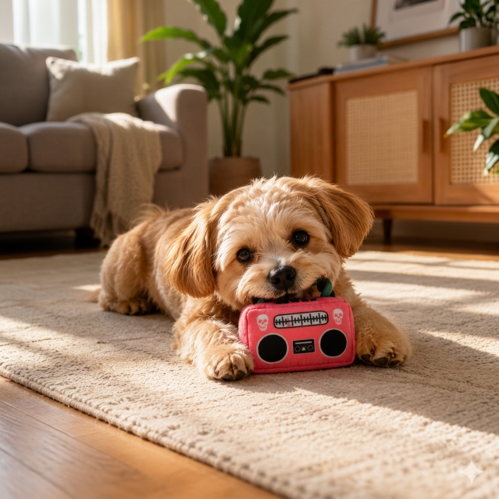PawTunes the Radio Plush Squeaky Toy