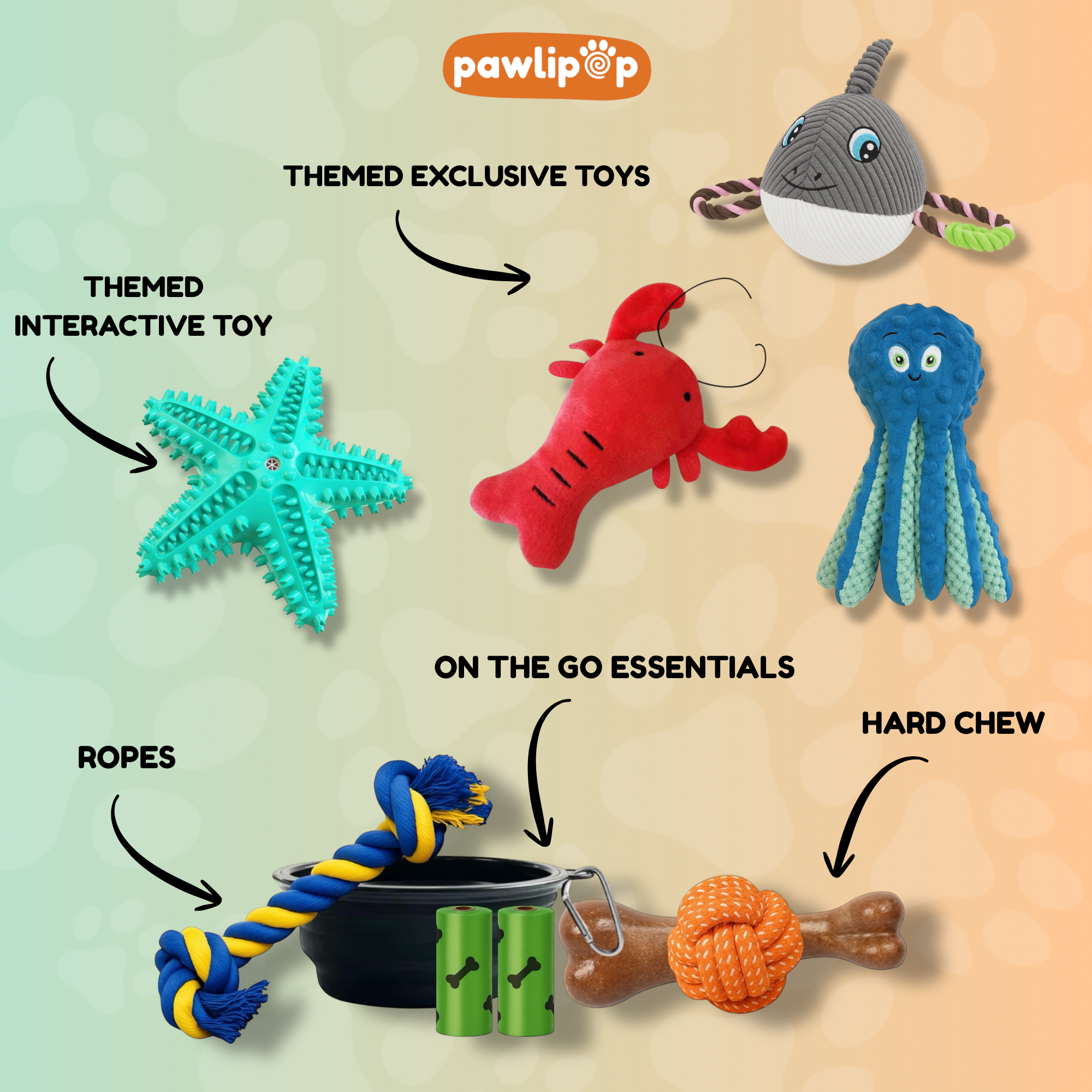 Beach Vibes Dog Toy Box features