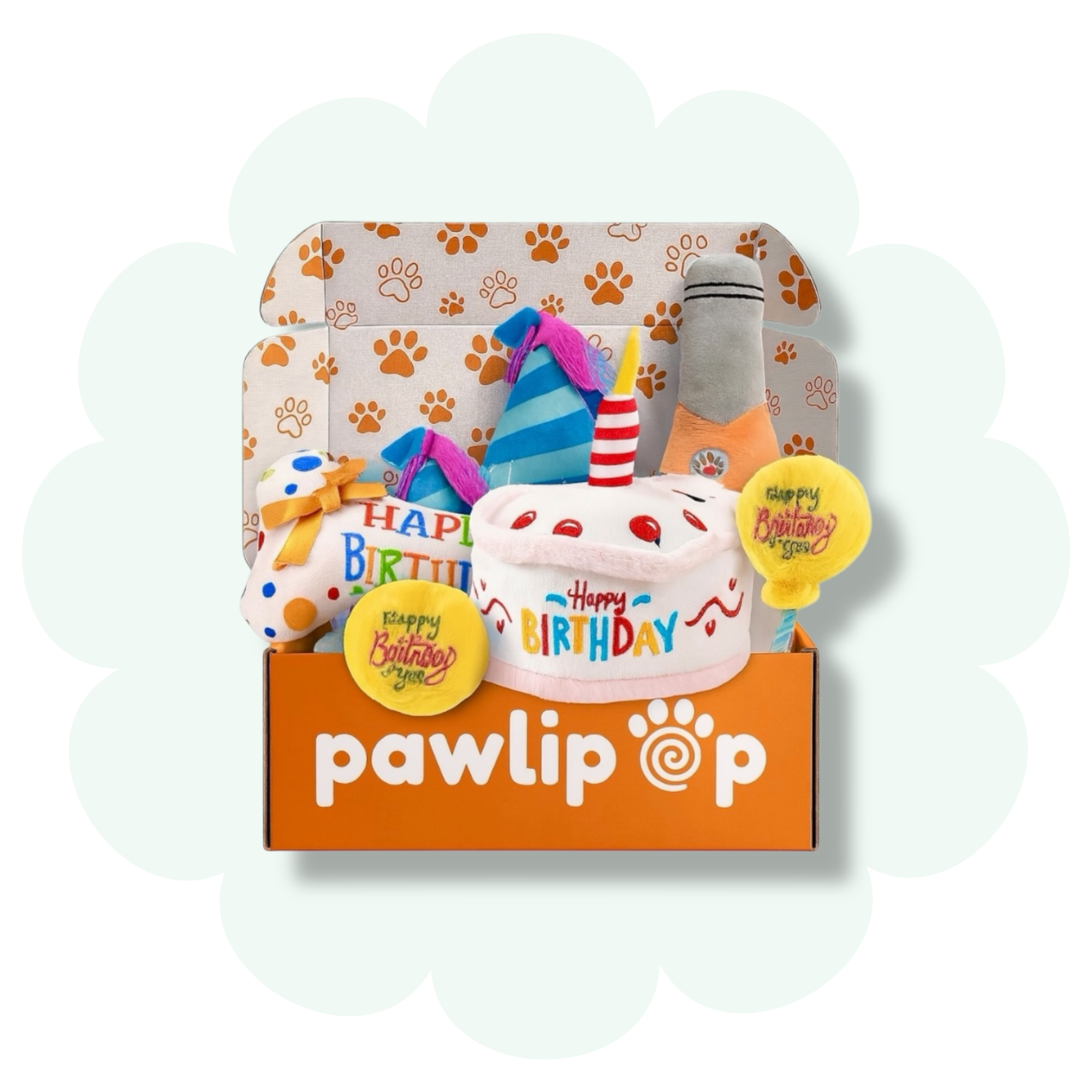 Birthday Party Dog Toy Box