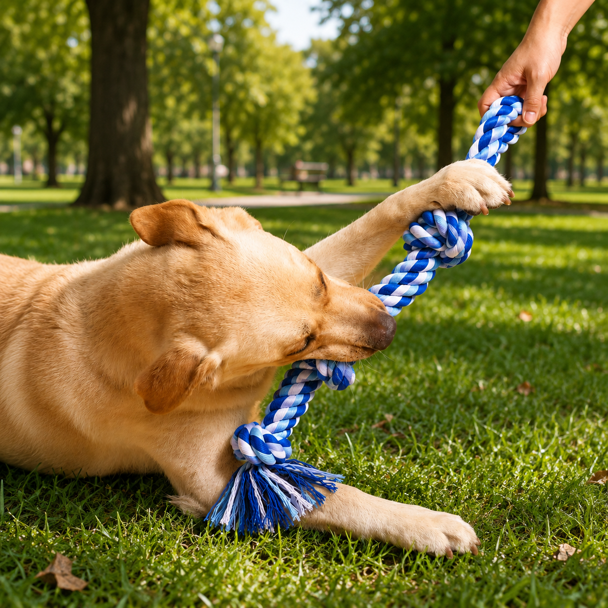 Triple Knot Rope Tug Toy