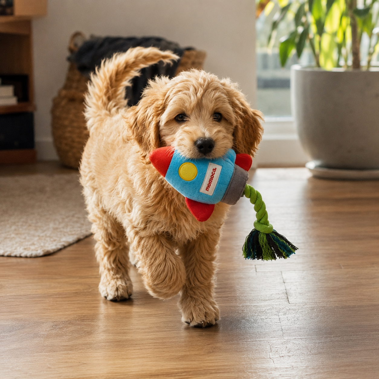 Rocket Plush Rope Toy
