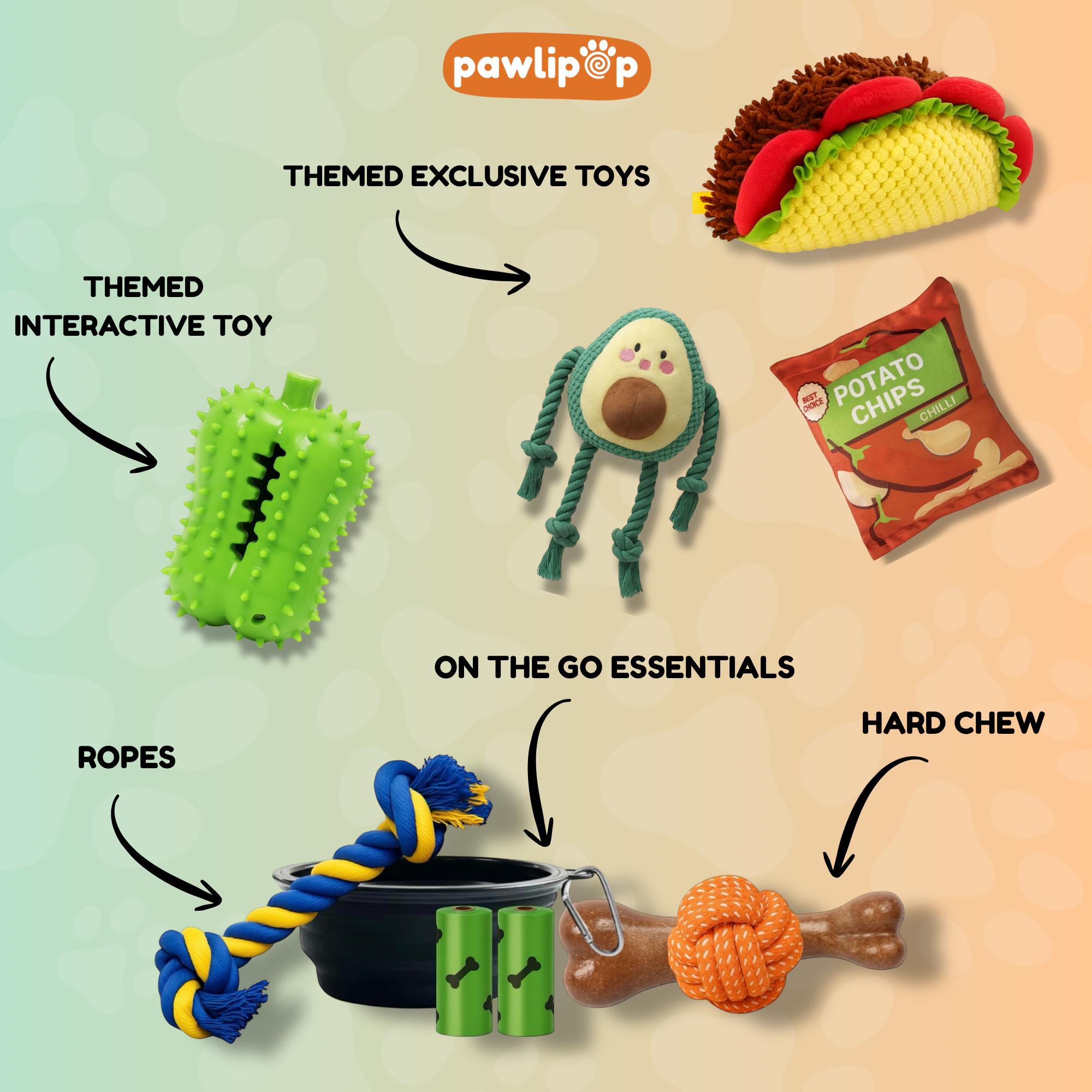 Collection of TacO’clock Dog Toy Box