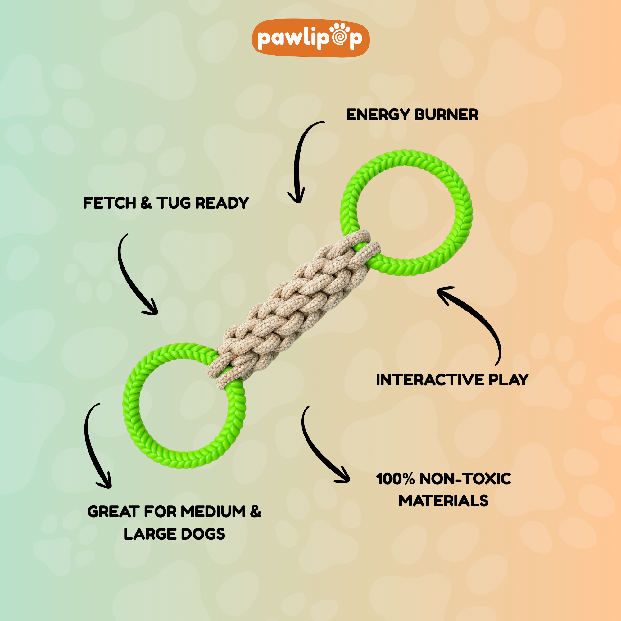 Double Ring Tug Toy