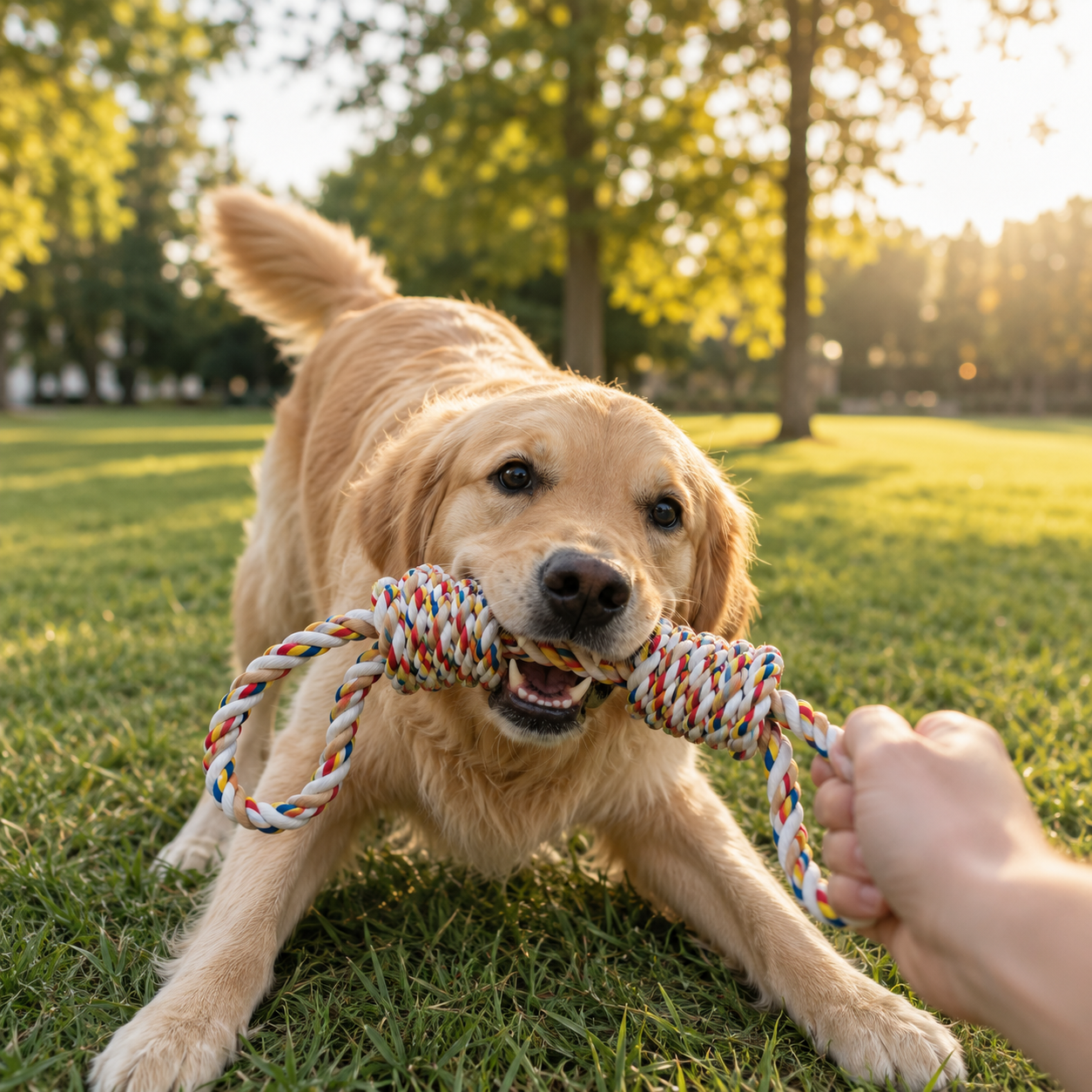 Twisted Chew Rope - Double Knot Rope Tug Toy