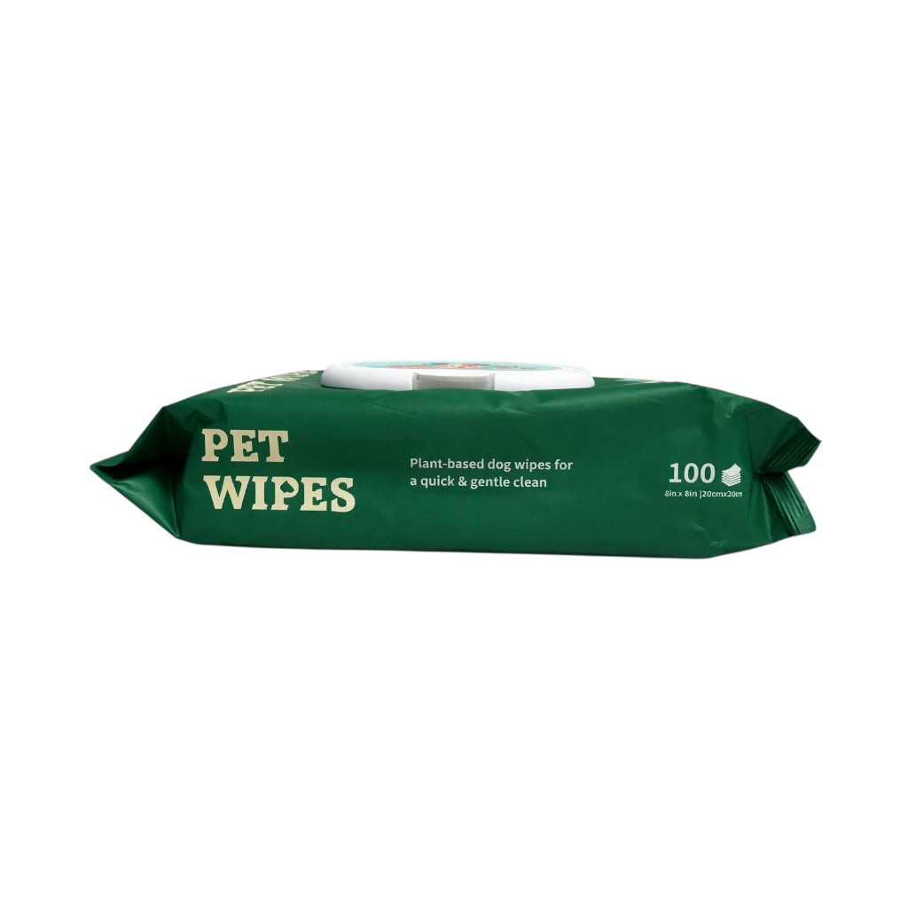 Dog Wipes 100 ct | Unscented Eco-Friendly Pet Cleaning Wipes - Pawlipop