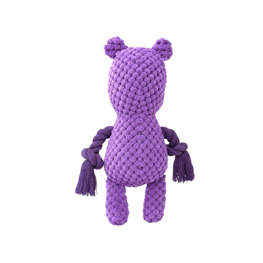 Squishopotamus Plushie Rope Dog Toy - Pawlipop