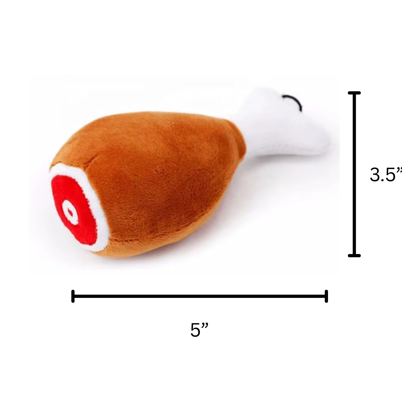 Chicky Chomp the Plush Drumstick Squeaky Toy