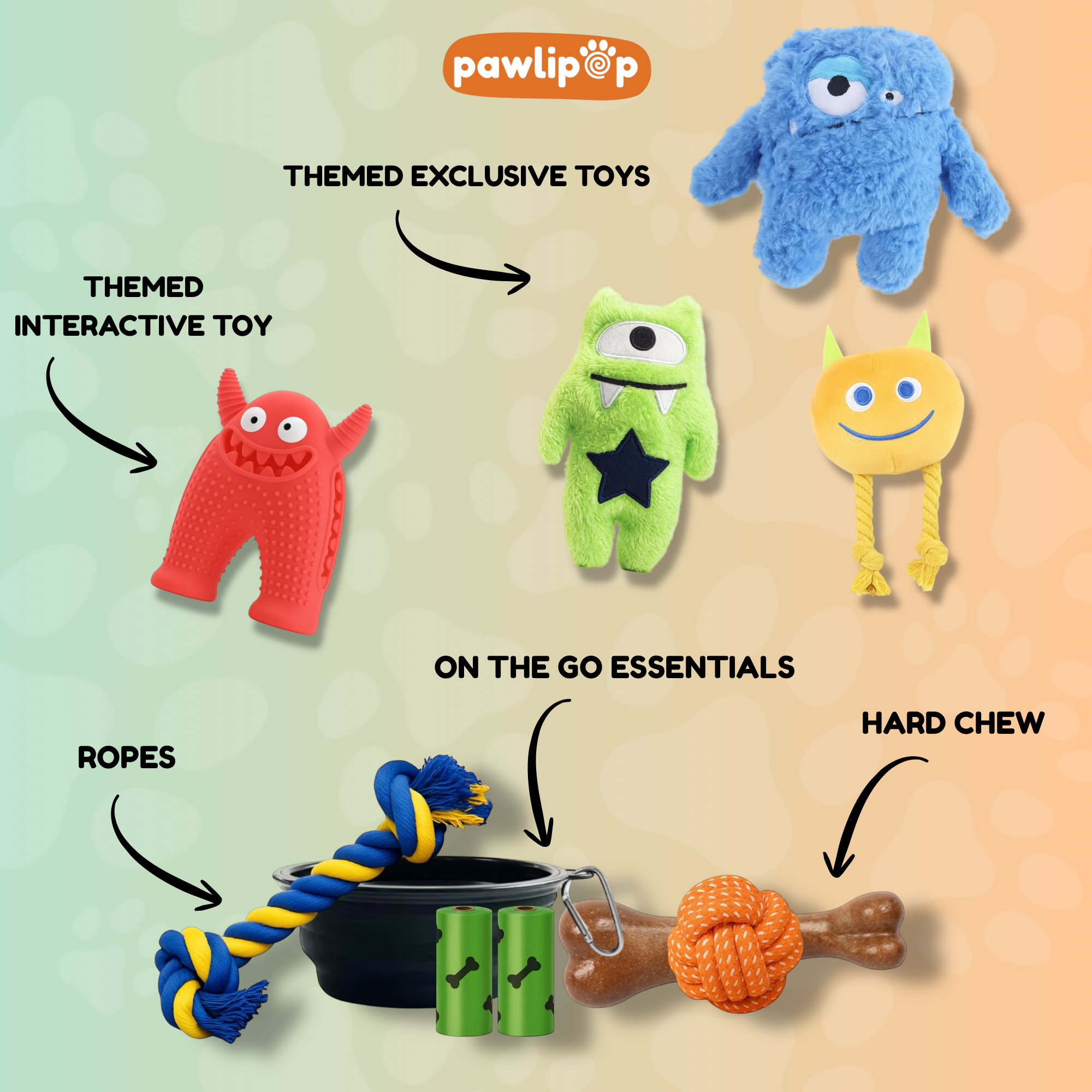 Monsters Co. Dog Toy Box - Pawlipop