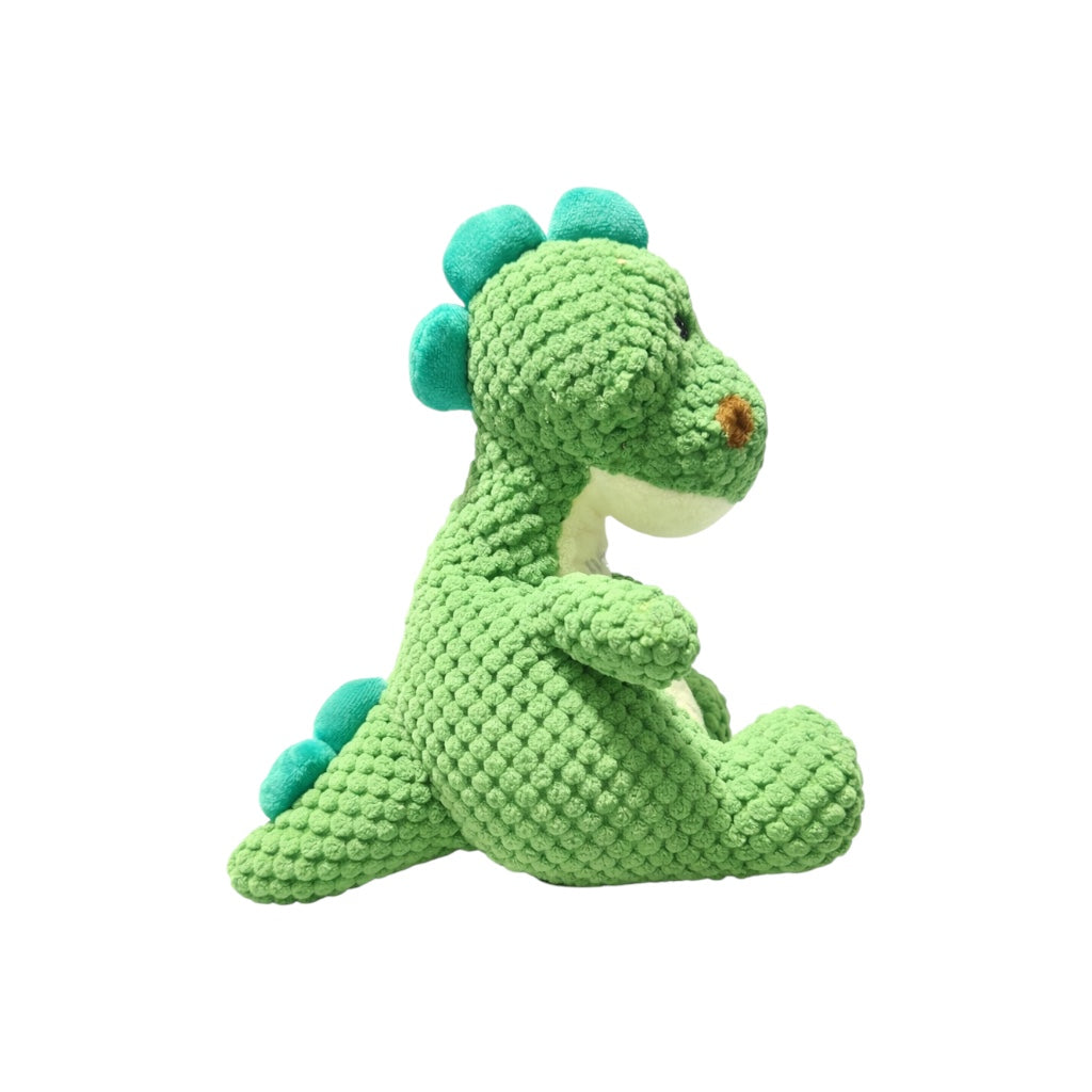 Green Dinosaur Dog Toy | Soft Squeaky Plush Toy - Pawlipop