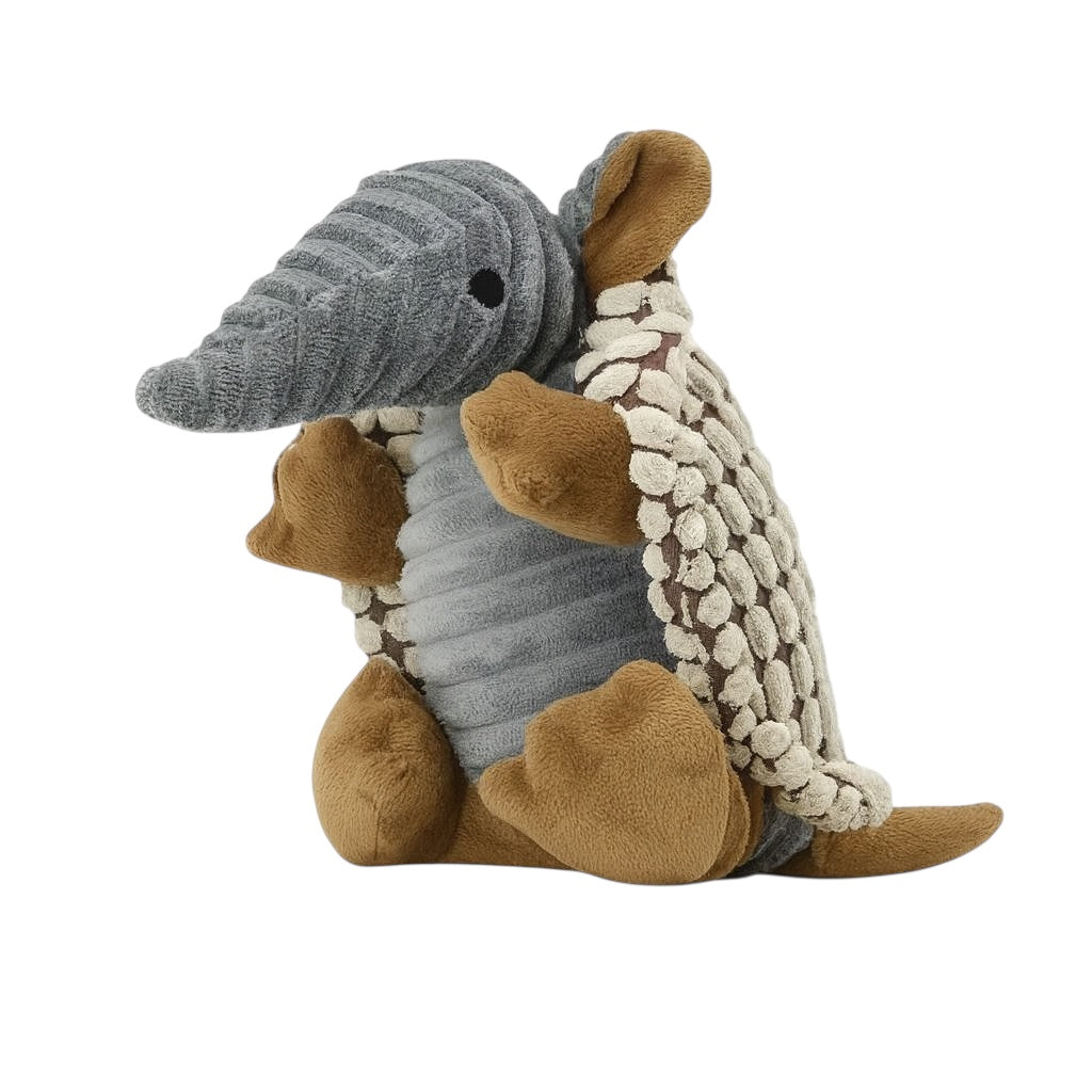 Pawlipop Armadillo Plush, Squeaky Dog Toy