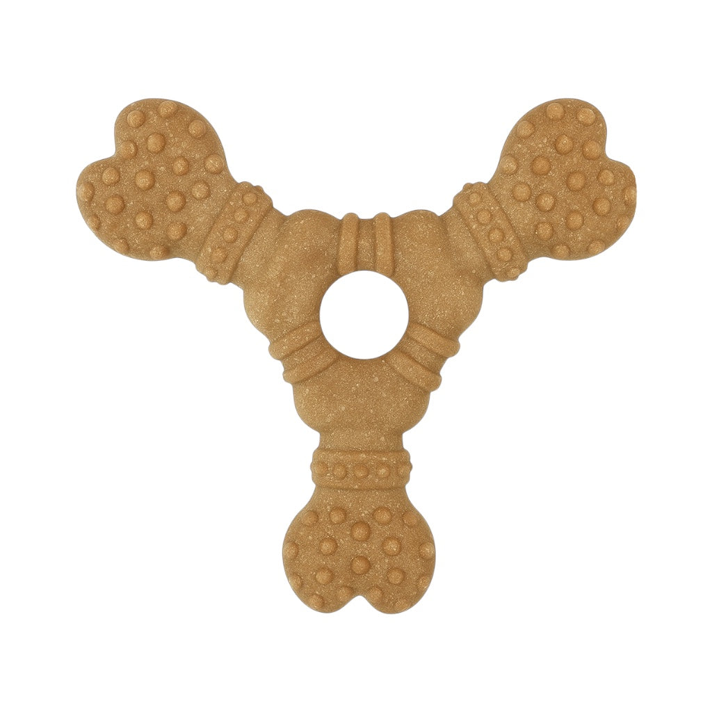 Pawlipop Durable Tri-Bone Dog Chew Toy