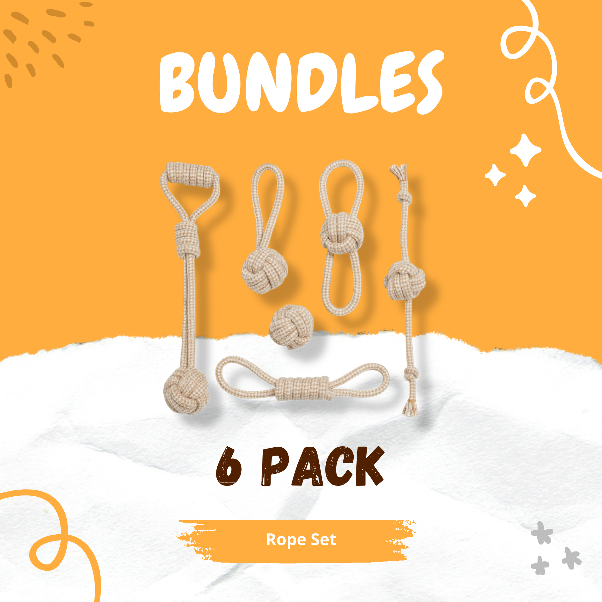 Pawlipop Rope Set Bundle Dog Toy 