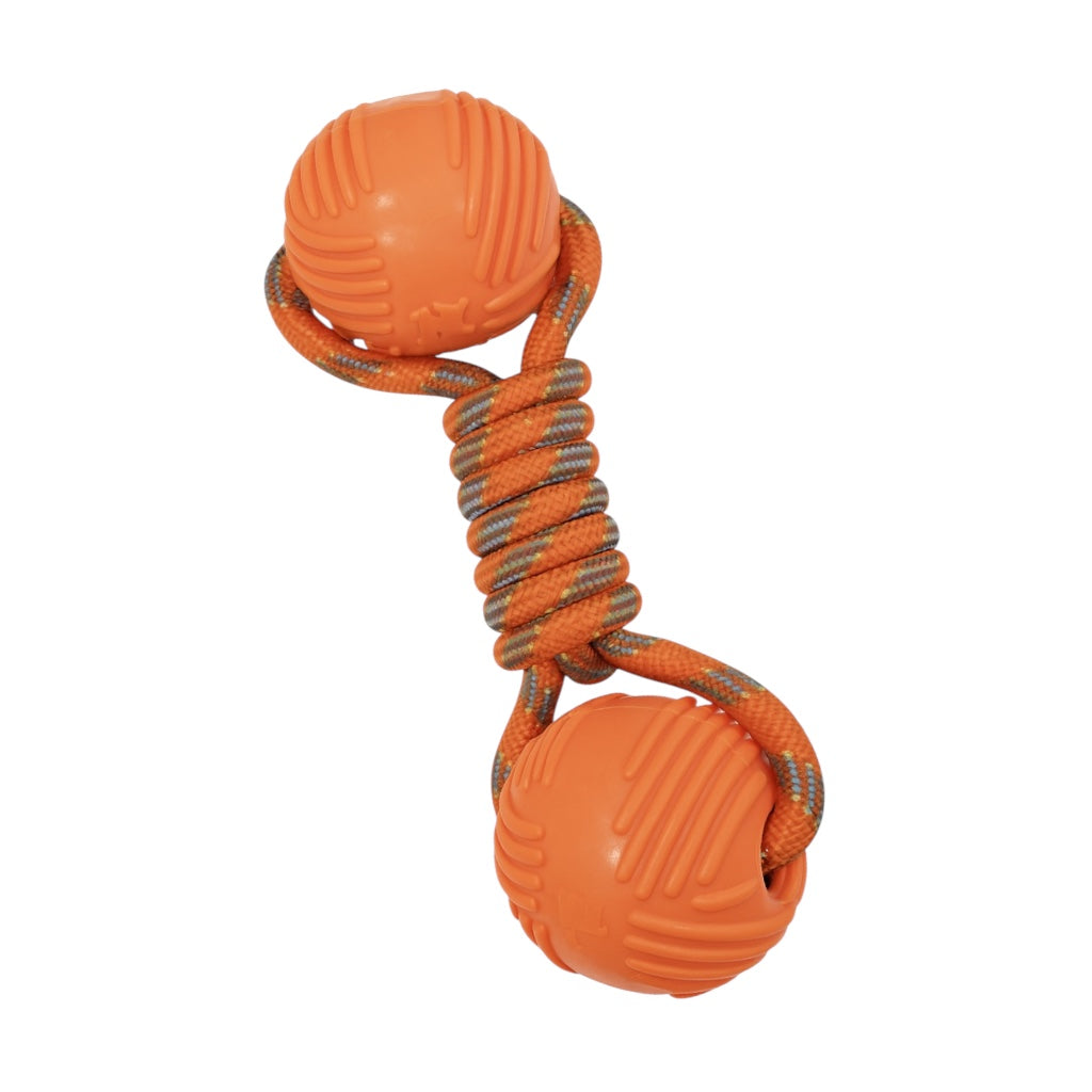 Pawlipop  Rubber ball & Rope Dog Toy