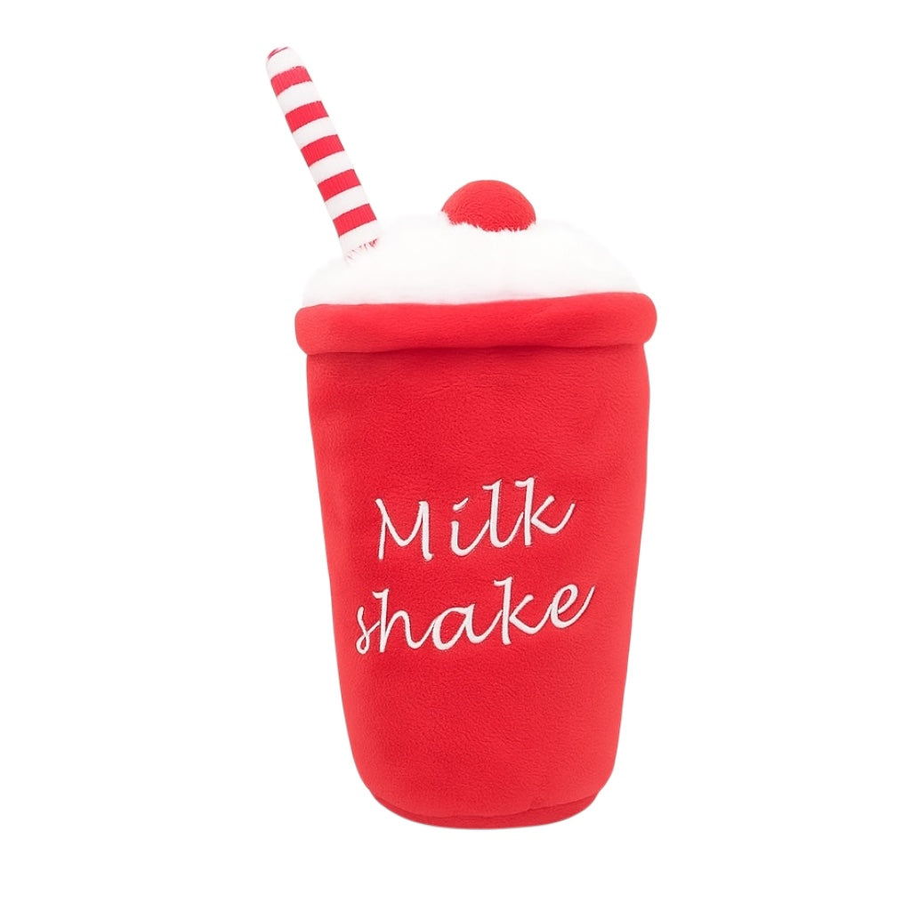 Pawlipop milkshake dog toy plushie and squeaky