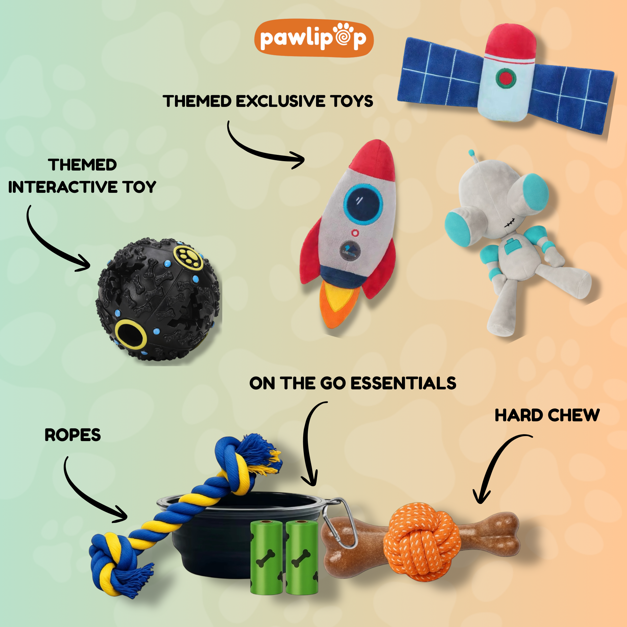 Space Adventure Dog Toy Box features