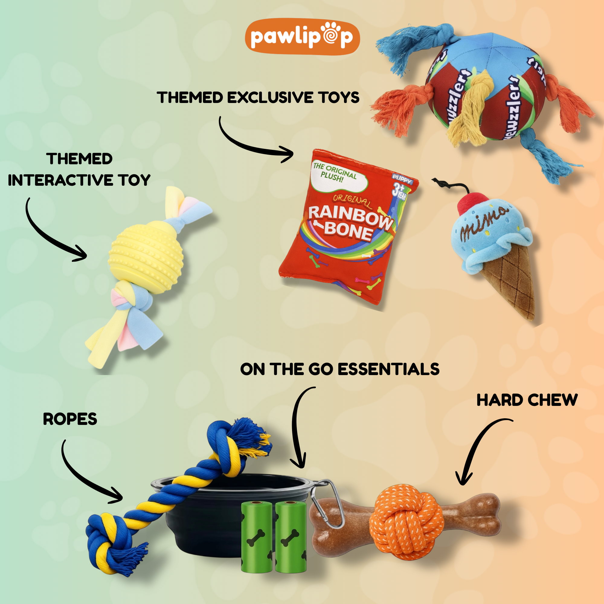 Sweet Tooth Dog Toy Box features